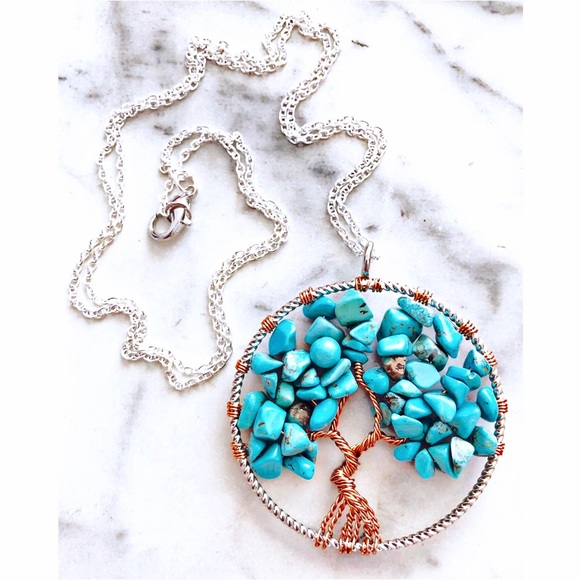 Whimsy Avenue Jewelry Jewelry - ❗️ONE DAY SALE❗️ Turquoise Howlite Tree Necklace